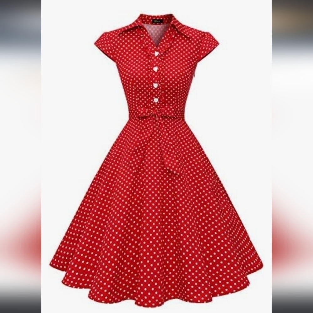 Wedtrend 1950's Retro Rockabilly Dress - Size S (US 2)